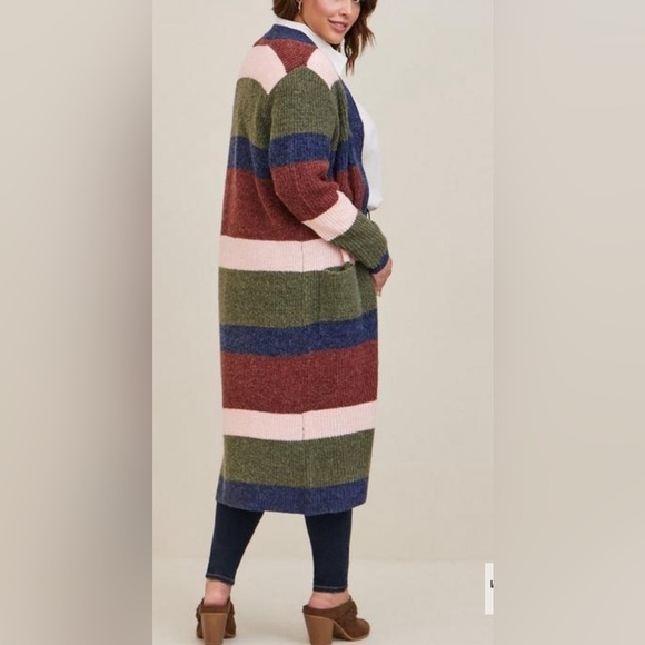 Torrid Chunky Duster Sweater Size 0= L/ 12 - Picture 1 of 11